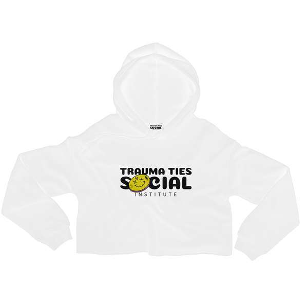 TTSI Wht Crop Hoodie